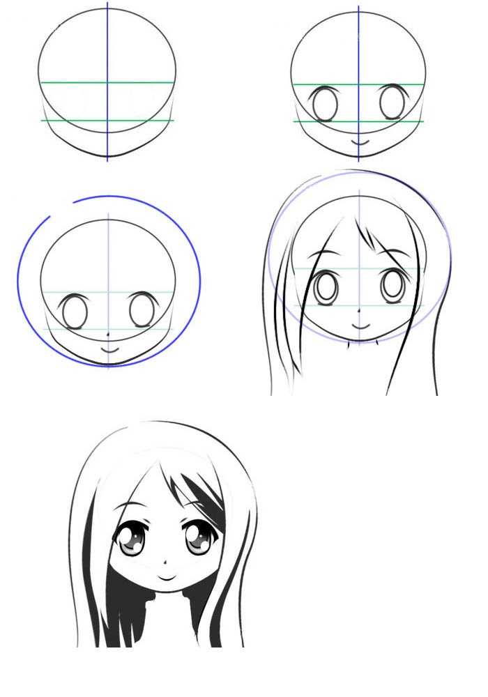 Как нарисовать персонаж аниме - wikihow