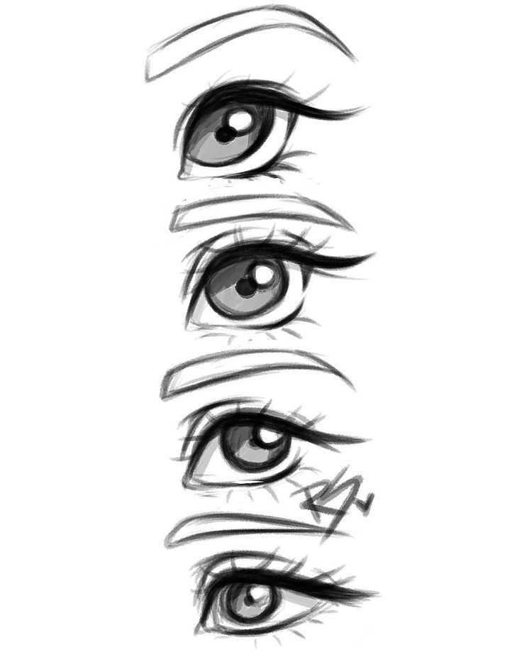 Как нарисовать глаза. аниме | рисуем поэтапно карандашом