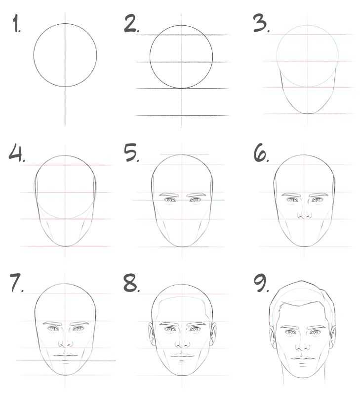 Самый подробный гайд: как нарисовать лицо