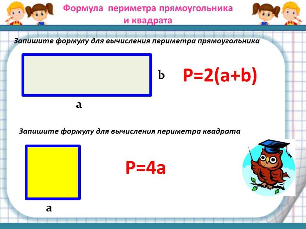 Периметр квадрата и прямоугольника. способы определения и примеры решения. :: syl.ru