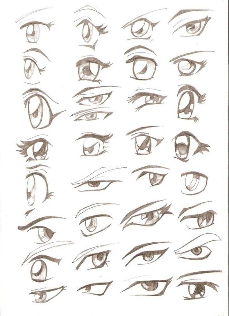 Как рисовать глаза в аниме и манге поэтапно для начинающих и продвинутых