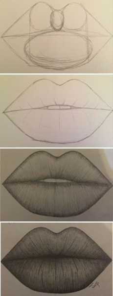 Как нарисовать губы карандашом поэтапно: легкие мастер-классы для начинающих художников