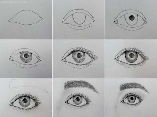 Как рисовать глаза человека: карандашом поэтапно