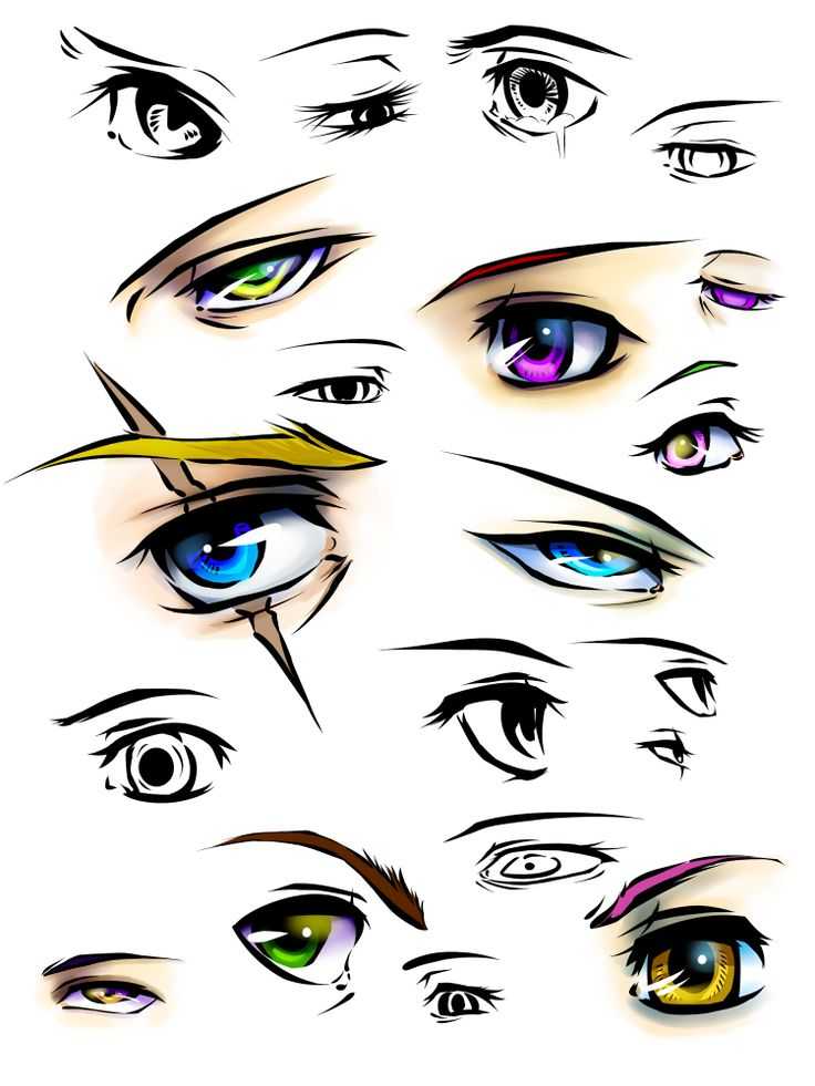 Особенности рисования глаз мульт-персонажам. типы глаз и характер