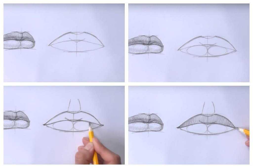 Как нарисовать яркие губы