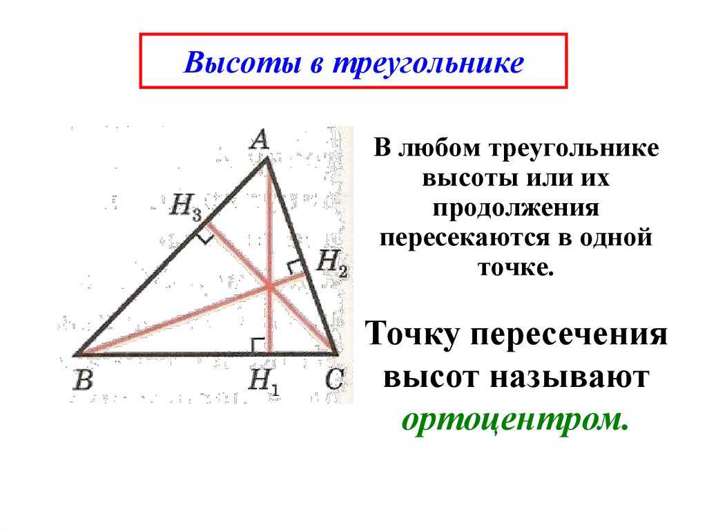 Как найти высоту треугольника