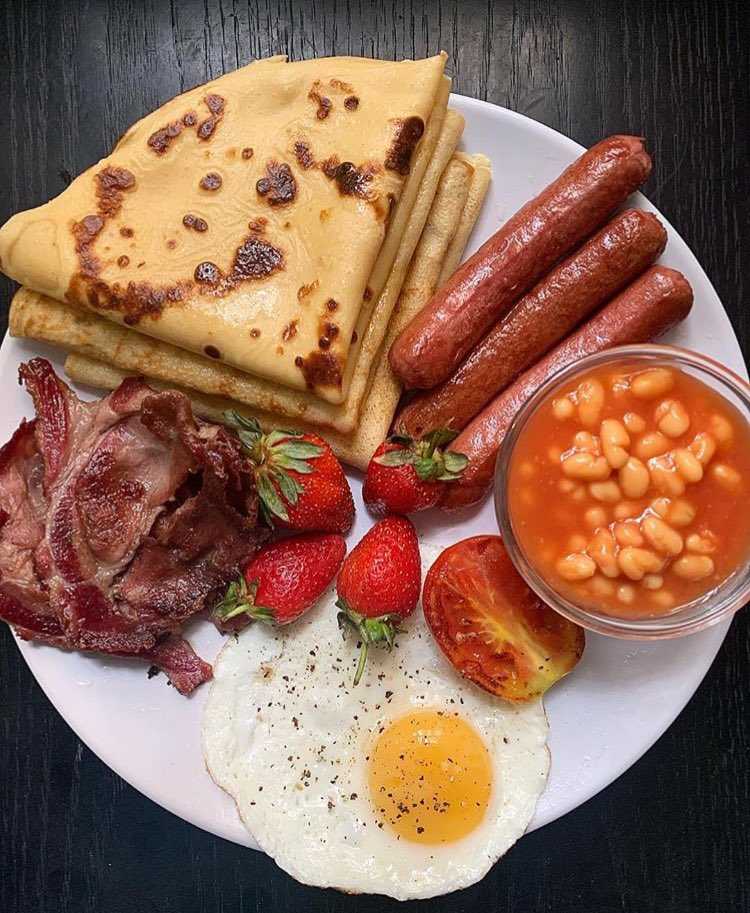 Традиционный английский завтрак. 